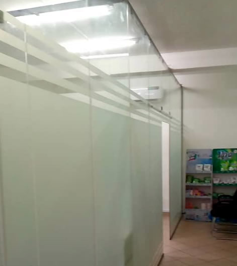 10mm Tempered Glass Office Partition